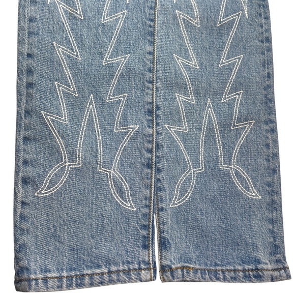 Levi's® Premium 501® STRETCH SKINNY EMBROIDERED JEANS WOMEN'S 26 RANCH WESTERN - Picture 16 of 16